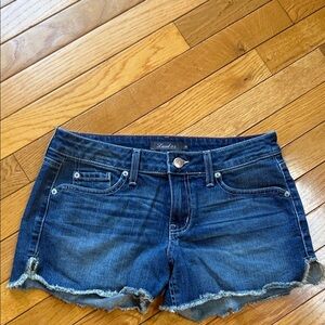 Level 99 Dark Blue Denim Jean Shorts